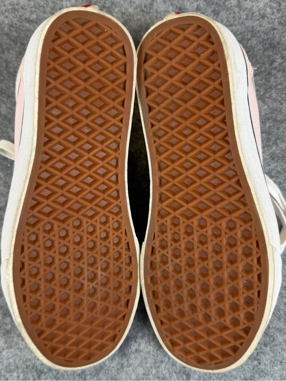 Vans Old Skool Blush Pink White Canvas Suede Skate Shoes Women’s 6 READ